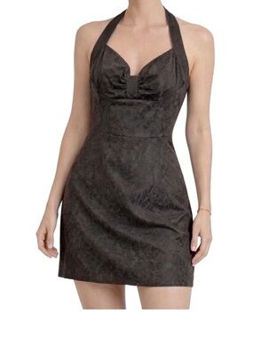 NWOT  Black Halter Dress
